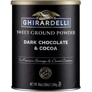lot 3481 image: Ghirardelli Dark Chocolate & Cocoa - Sweet Ground Powder, Chocolate, 3 Lb FEB 2025