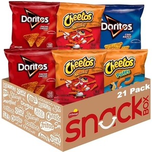lot 3506 image: Frito-Lay Doritos & Cheetos Mix Variety Pack, Single Serve Snack Bags (pack of 21) BB DEC 2025