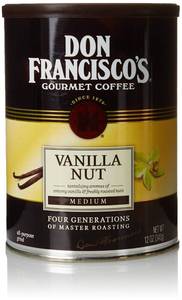 lot 3531 image: Don Franciscos Vanilla Nut Flavored Ground Coffee, 100% Arabica (12 Ounce Cans) DEC 2025