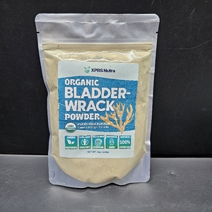 lot 3550 image: XPRS Nutra Organic Bladderwrack Powder (Fucus Vesiculosus) - Premium Bladderwrack Organic Powder for Glowing Skin - Vegan Friendly Bladderwrack Herb Iodine Supplement (8 Ounce) No Printed BB Date