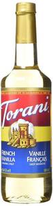 lot 3566 image: Torani Syrup, French Vanilla, 25 oz AUG 2027