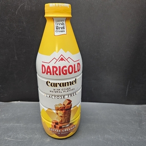lot 3571 image: Darigold Lactose Free Caramel Coffee Creamer - UHT Pasteurized, Gluten Free, Kosher, rbST Free Coffee Creamer Liquid - Made with No Oils &amp Fresh, Real Cream - Caramel, 32oz (1 Pack) JUNE 2026