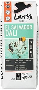 lot 3610 image: $342 Larrys Beans Fair Trade Organic Coffee, El Salvador Dali Blend, Whole Bean, 12-Ounce Bags (Pack of 1) BB OCT 2024