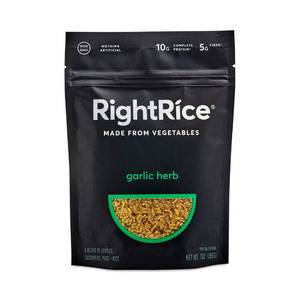 lot 3634 image: Rightrice, Made from Vegetables Garlic Herb, 7 Oz(Case of 6) BB APR 2023