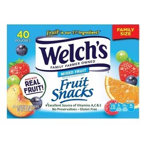 lot 3700 image: WELCHS Fruit Snacks Mixed Fruit - 32oz40ct. BB SEPT 2025