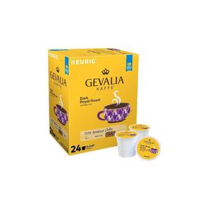lot 3707 image: Gevalia Dark Royal Roast Coffee K Cup Coffee Pods, Caffeinated, 24 ct - 8.3 oz Box. BB JAN 2026