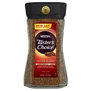lot 3711 image: Nescafe Tasters Choice House Blend Light Roast Instant Coffee - 7oz. JULY 2024