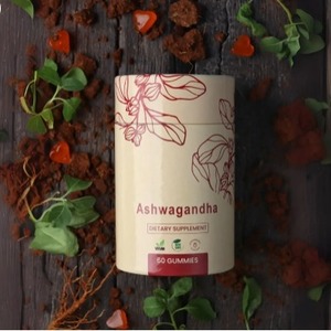 lot 3735 image: Ashwagandha Gummies 200 mg with Vitamin D 30 mcg, Fruit Flavor BB MAY 26
