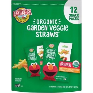 lot 3739 image: Earths Best Sesame Street Veggie Straws MultiPack - 12pk6oz. BB MAY 26
