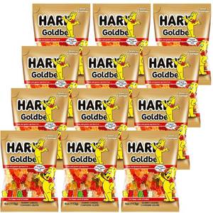 lot 3751 image: Goldbears Gummy Candy Sharing Size for Kids and Family Indulgement - Original Haribo Gummy Bears Bulk Candy Pineapple, Strawberry, Lemon, Orange, and Raspberry Flavors, (12 Pack) BB MAY 25