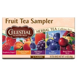 lot 3766 image: Celestial Seasonings Fruit Tea Sampler Herbal Tea - 18ct. BB SEPT 25