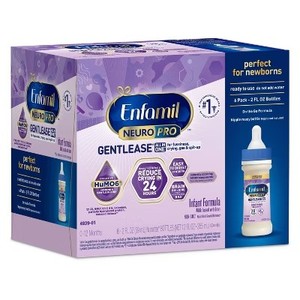 lot 3770 image: Lot of 3, Enfamil NeuroPro GentleEase Ready to Use Infant Formula Bottles - 2 fl oz Each6ct BB MAR 26