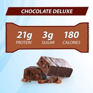 lot 3794 image: Pure Protein Bars, High Protein, Nutritious Snacks to Support Energy, Low Sugar, Gluten Free, Chocolate Deluxe, 6 Count (Pack of 1). BB MAY 26