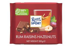 lot 3797 image: Lot of 7, Ritter Sport - Rum Raisins & Nuts Chocolate - 100gr BB JUN 26