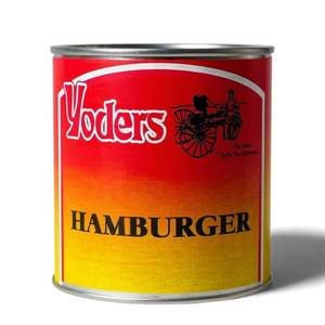 lot 3832 image: Yoder s Canned Ground Beef   Shelf Stable Hamburger   Canned Meat with 10 Year Storage   Ready to Eat Emergency, Survival & Camping Food   28 oz Can, Single Can. BB FEB 2032. 10 years when stored unopened in a cool, dry environment.