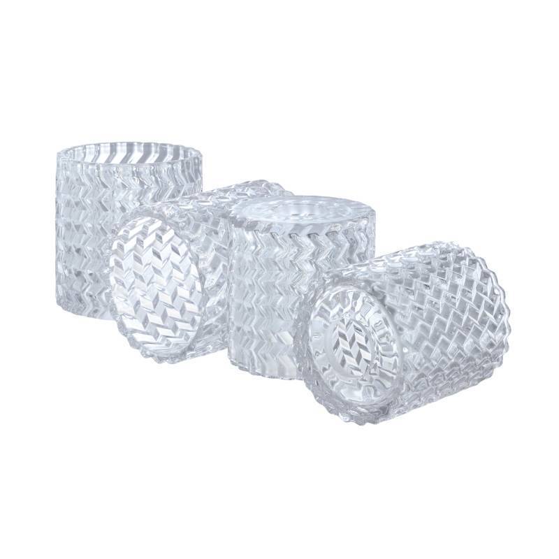 lot 2108 image: Aspen Creative 23646-60-2,Clear Glass Shade wDiamond Pattern For Lighting fixtureVanity LightWall LightPendent.Size4-12D x 4-34H.Center Hole1-58 Set of 1 - Retail $17