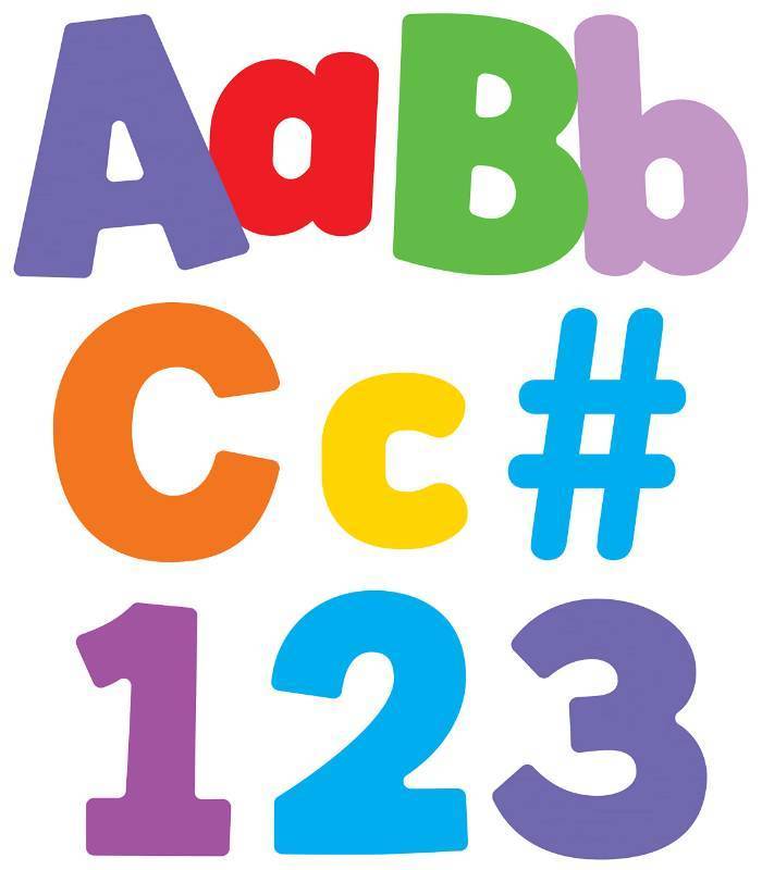 lot 2075 image: Carson Dellosa 219pc Color Pop Bulletin Board Letters, 4 Letters & Numbers Bulletin Board Decorations, Letters for Wall Decor, White Board, Bulletin Board, Cork Board, Letter Board, Classroom Decor Retail $10.99