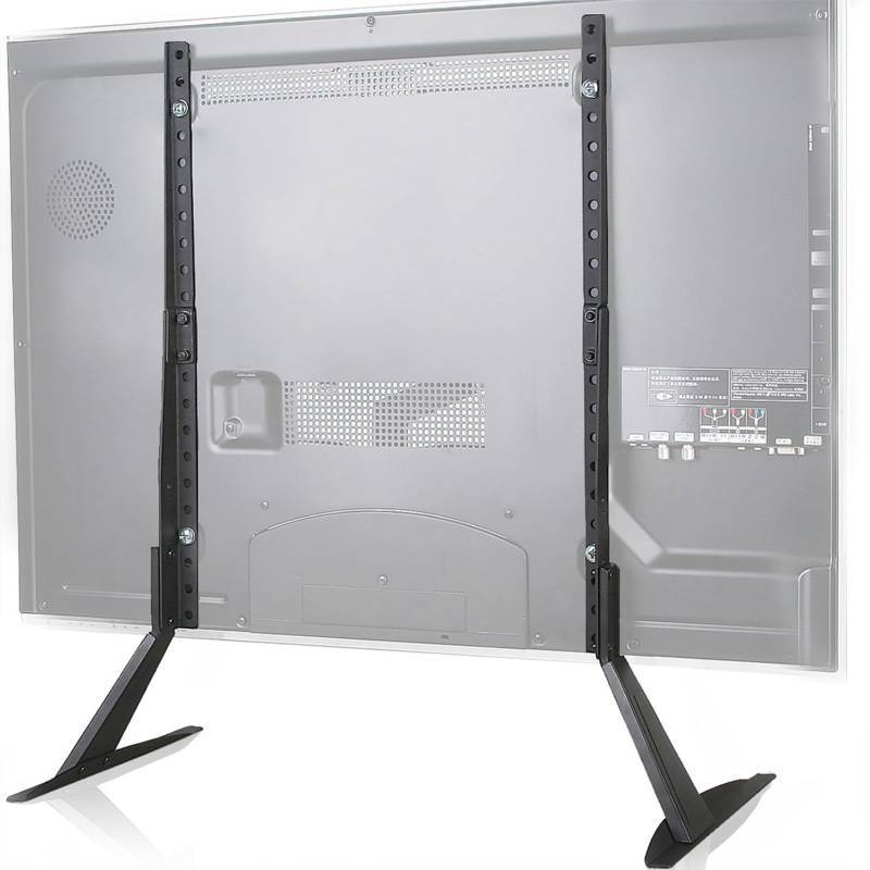 lot 2040 image: WALI Universal TV Stand 55 inch TV, TV Stand Mount for 22-65 Inch LCD Flat Screen TV, Table Top TV Stand Holds up to 110lbs Mounting Holes up to 800 by 500mm (TVS001), Black Retail $22.23