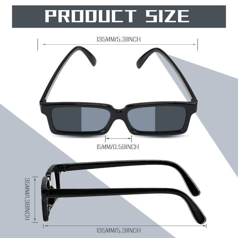 lot 2044 image: 6 Pack Sunglasses Rear View Mirror Sunglasses Real Detective Glasses Anti Track See Behind You with Inside The Lens Mirrors for Kids Personal Security Retail $9.99