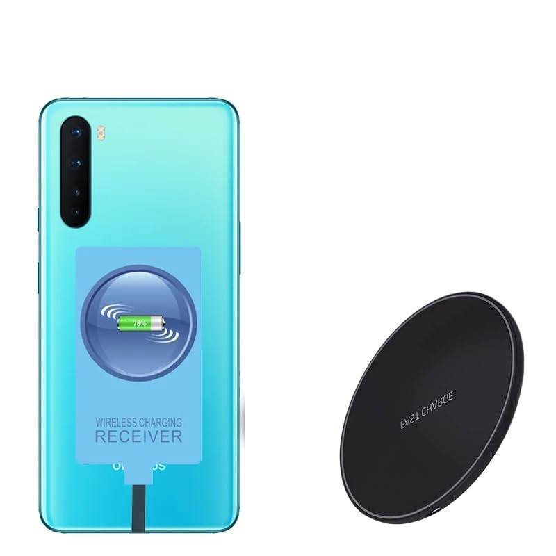 lot 2061 image: Qi Wireless Charger & External Type-C Receiver for Oneplus Nord N10 N100 N200 Nord 2 CE 5G