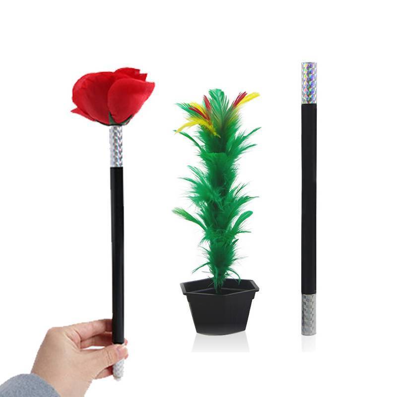 lot 2048 image: Stick to RoseFlower Magic Tricks Flowers Appearing Close up Street Stage Magic Props,Easy Magic Trick Toys Show Performance Prop Funny Toys for Adults Kids Retail $17.49