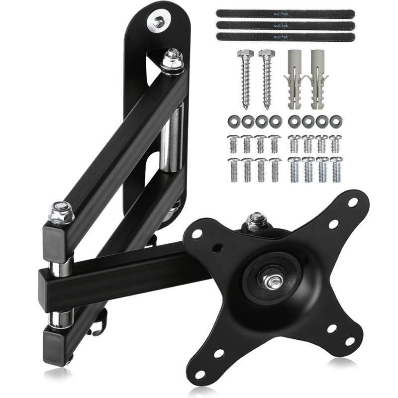 lot 2017 image: Suptek TV Wall Mount Swivel Tilt Rotation Full Motion Adjustable Articulating for Most 15-32 inch LED, LCD Monitor Wall Mount VESA 75,100 (MA2720) - Retail $25