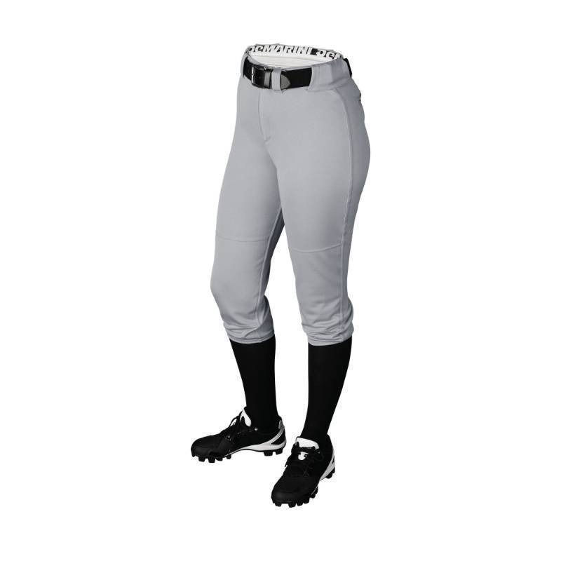 lot 2013 image: DeMarini Womens Standard Fierce Softball Pants - Grey, Medium Retail $50.78