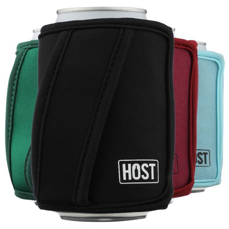 lot 2135 image: HOST Insta-Chill Can Cooler Flexible Freezable Gel and Ice Pack for Regular 12 oz Cans, Black - Retail $13