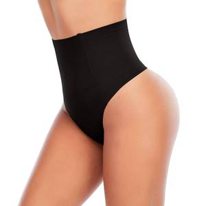 lot 2144 image: Thong Shapewear for Women Tummy Control Seamless High Waist Body Shaper Panties Shaping Underwear ��A# Black,M�� - Retail $13