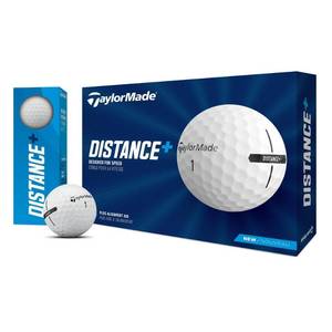 lot 1134 image: TaylorMade Distance Plus Golf Balls 11pk - White - Retail $20