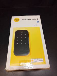 lot 1003 image: Yale Assure Lock 2 Bluetooth Smart Lock - Black Suede - Retail $99