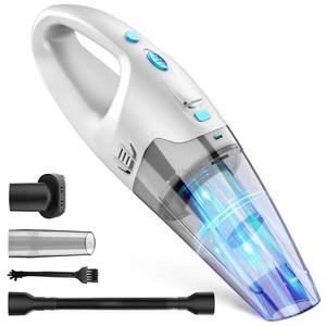 lot 1036 image: FUOAYOC Handheld Vacuum Cordless,Car Cordless Rechargeable, 6KPA Powerful Suction Hand Held Vacuum with LED LightMulti Accessories, 1.6lbs Mini Portable Vacuum Cleaner for HomeCarOffice Cleaning - Retail $130