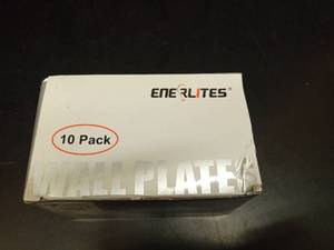 lot 1039 image: ENERLITES 10 Pack Duplex Wall Plates White Plastic - Retail $12