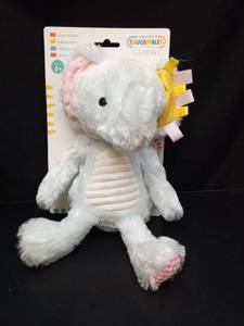 lot 1068 image: Sensory Snuggobles Elephant Plush Baby Toy - Retail $12
