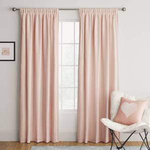 lot 1069 image: 42x84 Room Darkening Heathered Window Curtain Panel Pink - Room Essentials Noise Reduction, UV Protection, Thermal Insulated - Retail $17