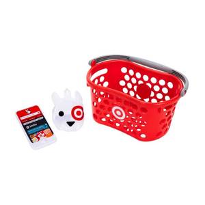 lot 1080 image: Target Toy Shopping Basket - Red - Retail $10