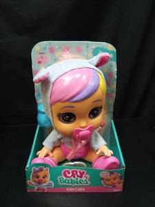 lot 1110 image: Cry Babies Daycare Interactive Baby Doll - Retail $25