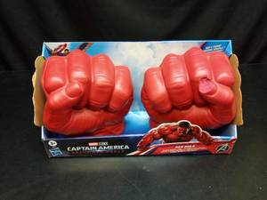 lot 1119 image: Hasbro Marvel Captain America Brave New World Red Hulk Gamma Smash Fists - Retail $12
