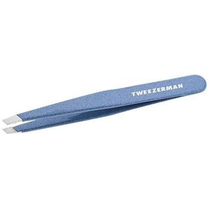 lot 1152 image: Tweezerman Slant Tweezer - Granite Sky Stainless Steel, Eyebrow Hair Removal - Retail $24