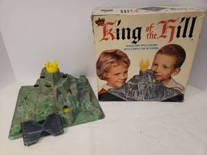 lot 8 image: Vintage 1965 King of the Hill Game with Magic Pop-Up Crown - By Schaper, Made in USA - in Original Box