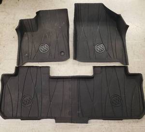 lot 79 image: 2018-2022 Buick Enclave Front & 2nd Row All Weather Floor Liners - Ebony OEM