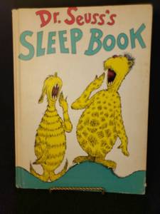 lot 89 image: Vintage Dr. Seuss 1962 Edition - SLEEP BOOK - Hard Back Big Childrens Book - Published in New York  by Random House