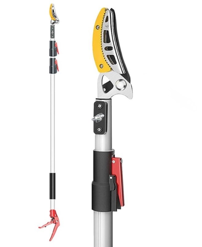 lot 24 image: Telescopic Loppers Tree Pruners Extendable LimbTrimmer Prunning Shears for Gardening Tree Trimming,Long Handle Pruner Tree Trim Extension Pole Clipper