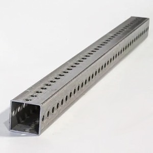 lot 73 image: Bundle of 4 Galvanized Steel Square Sign Posts 2 x 3