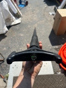 lot 65 image: 8 PVC Pole W Metal Tip - Splits in 2 for easy Storage