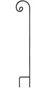 lot 50 image: 92 in. Steel Shepherd Hook Curled (1-Pack)