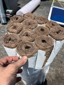 lot 51 image: bundle of 12 fibrous insulation rolls, thermal protection in construction 36 x 3