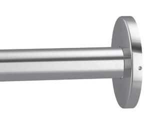 lot 212 image: Moen Stainless Steel Straight Shower Rod 60 (SF2143)