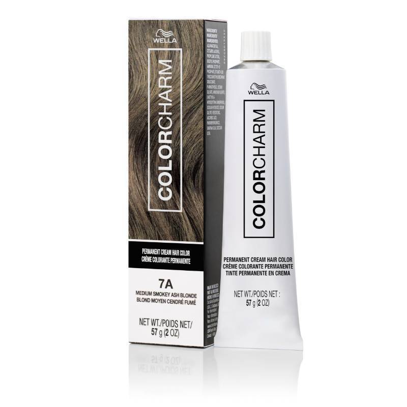 lot 45820 image: Permanent Cream Hair Color, 7A Medium Smokey Ash Blonde, 2 oz. - Retail $10