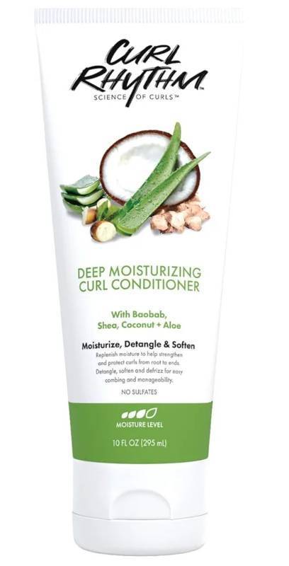 lot 57676 image: Deep Moisturizing Curl Conditioner - Curly Hair Conditioner with Shea Butter, Coconut, and Aloe - Strengthens and Protects Curls - 10 oz - Retail $8